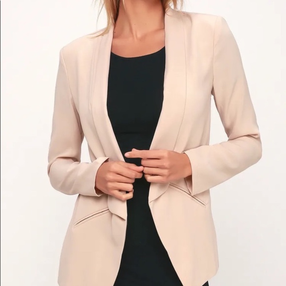 Lulus Open Front Drape Blazer - Picture 6 of 6